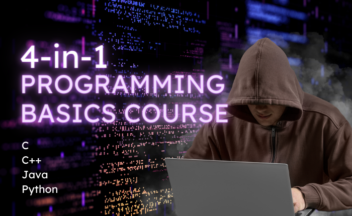 4-in-1 Programming Languages – Basics of C, C++, Java & Python